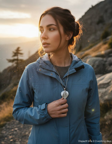 Custom Photo & Name Engraved Heart Pendant | Stainless Steel