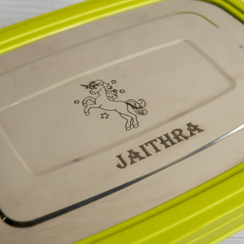 Personalised Kids Lunch Box Set - Durable, Food-Safe & Custom