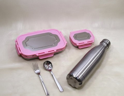 Personalized Kids Lunch Box Set - Custom Name & Design - School & Picnic