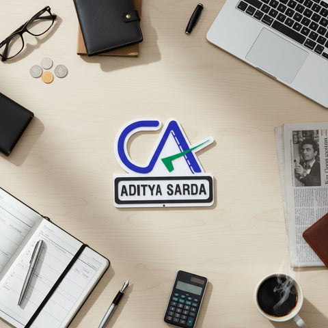 Custom CA Table Top Plaque | Personalized Chartered Accountant Gift