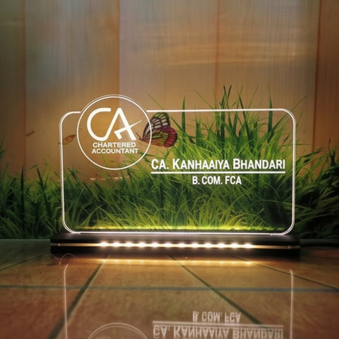 Personalized LED Table Top: Custom Acrylic Plaque Gift