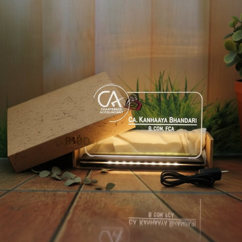 Personalized LED Table Top: Custom Acrylic Plaque Gift