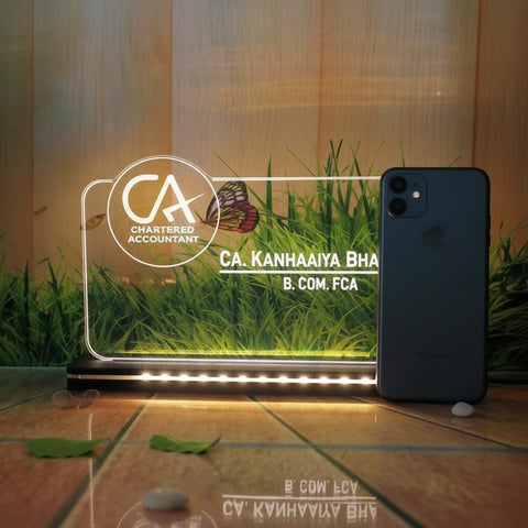 Personalized LED Table Top: Custom Acrylic Plaque Gift