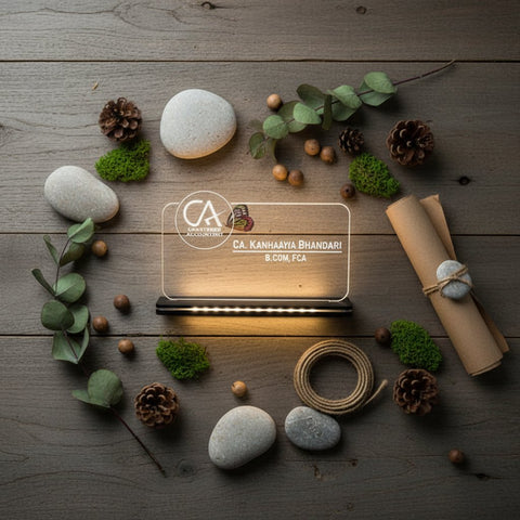 Personalized LED Table Top: Custom Acrylic Plaque Gift
