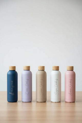 Personalized Matt Finish Stainless Steel Flask - 500ml | Custom Gift