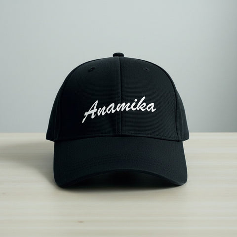 Personalized Kids Cap: Custom Name Black Hat for Boys & Girls