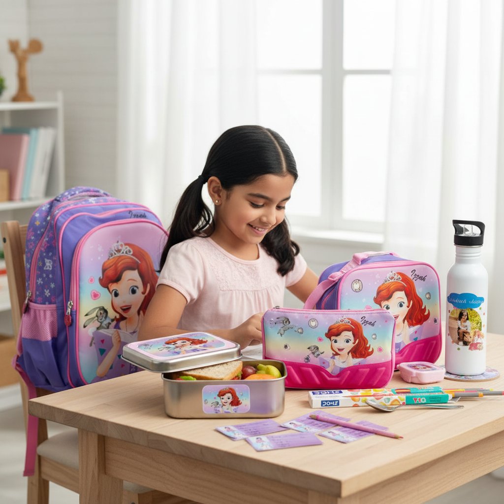 Personalized School Hamper | Custom Book Reading Theme Set for Kids