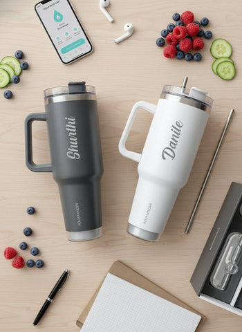 Personalized Smart Hydration Bottle with App & Reminders