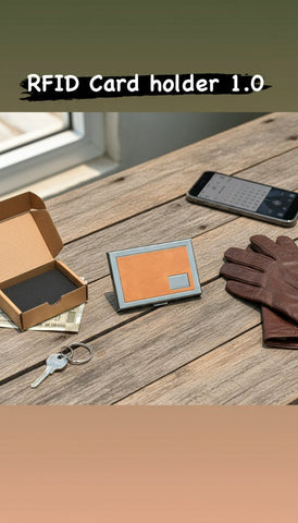 RFID Card Holder 1.0: Secure, Slim & Stylish for 6-8 Cards