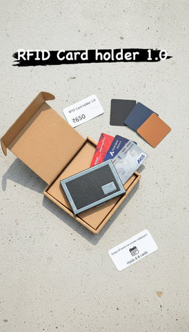 RFID Card Holder 1.0: Secure, Slim & Stylish for 6-8 Cards