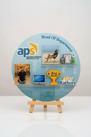 Personalized Corporate Caricature Frame | Custom Employee Recognition Gift