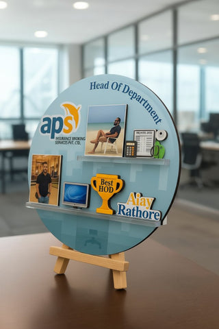 Personalized Corporate Caricature Frame | Custom Employee Recognition Gift