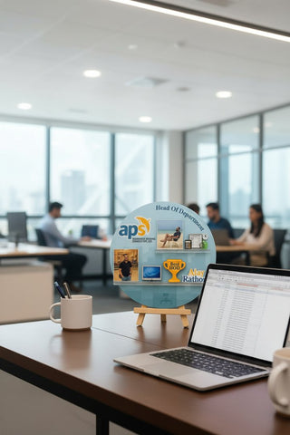 Personalized Corporate Caricature Frame | Custom Employee Recognition Gift