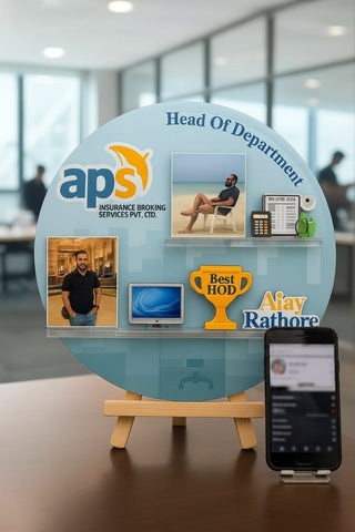 Personalized Corporate Caricature Frame | Custom Employee Recognition Gift