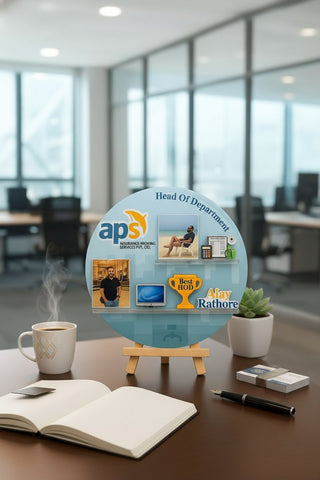 Personalized Corporate Caricature Frame | Custom Employee Recognition Gift