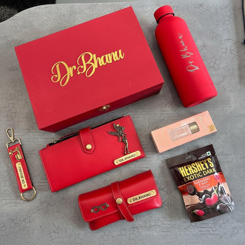 Personalized Women's Gift Hamper | Custom Luxury Box Set with Name