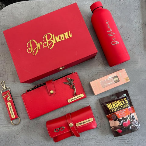 Personalized Women's Gift Hamper | Custom Luxury Box Set with Name