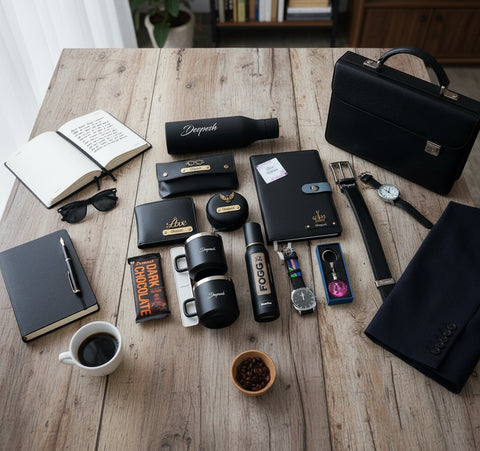 Personalized All Black Combo 5.0: 13-in-1 Luxury Gift Set for Men
