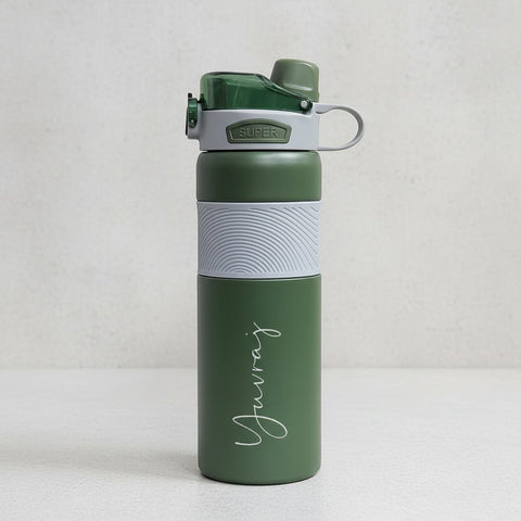 Custom Personalized Hot & Cold Sipper Bottle - 800ml Stainless Steel