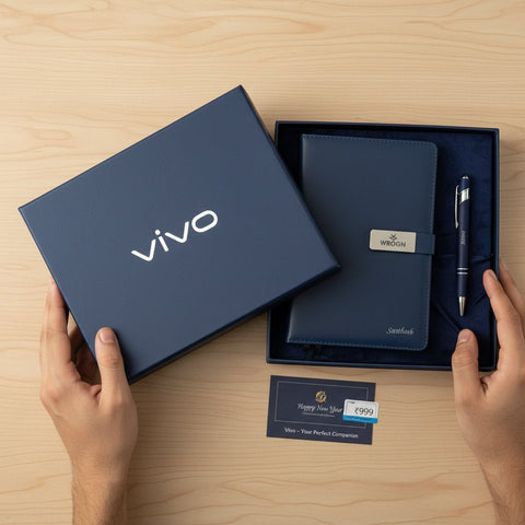 Custom Vivo Diary & Pen Set - Personalized Gifts & Corporate Branding