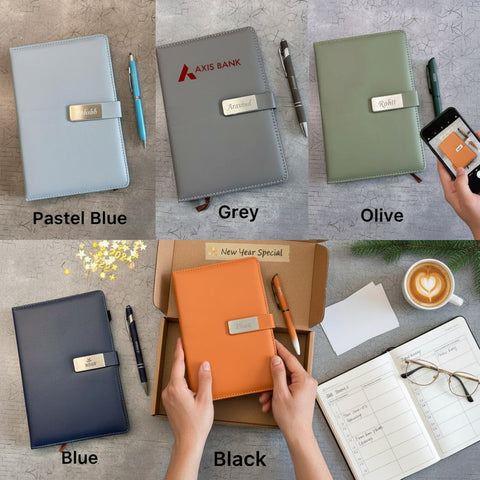 Custom Vivo Diary & Pen Set - Personalized Gifts & Corporate Branding