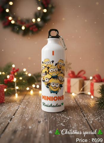 Custom Photo & Name 750ml Aluminum Sublimation Bottle