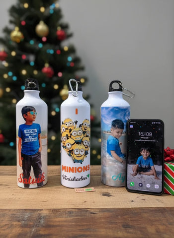 Custom Photo & Name 750ml Aluminum Sublimation Bottle