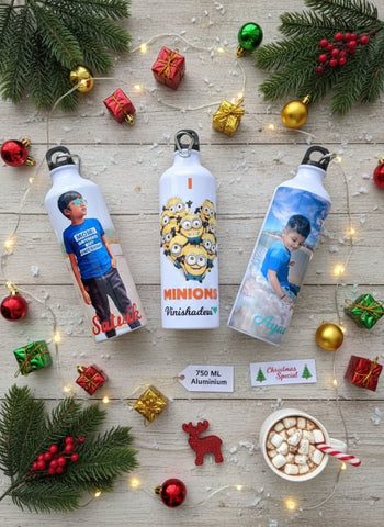 Custom Photo & Name 750ml Aluminum Sublimation Bottle