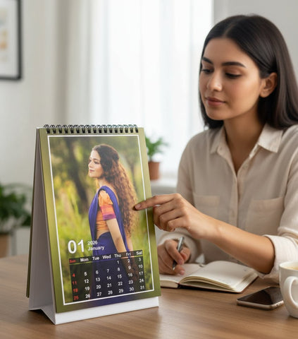 Personalized 2026 Photo Desk Calendar | Custom Table Top Calendar