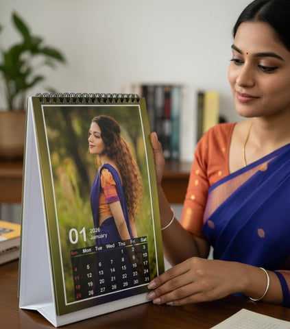 Personalized 2026 Photo Desk Calendar | Custom Table Top Calendar