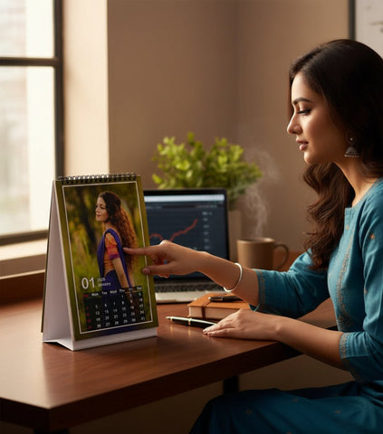 Personalized 2026 Photo Desk Calendar | Custom Table Top Calendar