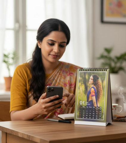 Personalized 2026 Photo Desk Calendar | Custom Table Top Calendar