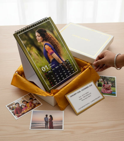 Personalized 2026 Photo Desk Calendar | Custom Table Top Calendar