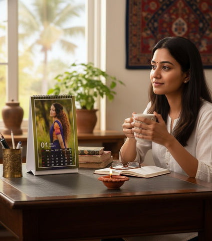 Personalized 2026 Photo Desk Calendar | Custom Table Top Calendar