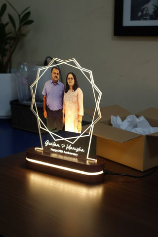Personalized LED Photo Table Top | Custom Anniversary Gift