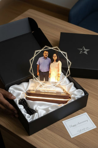 Personalized LED Photo Table Top | Custom Anniversary Gift