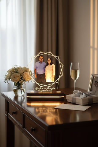 Personalized LED Photo Table Top | Custom Anniversary Gift