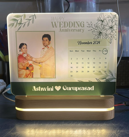 Personalized LED Photo Table Top | Custom Anniversary Gift
