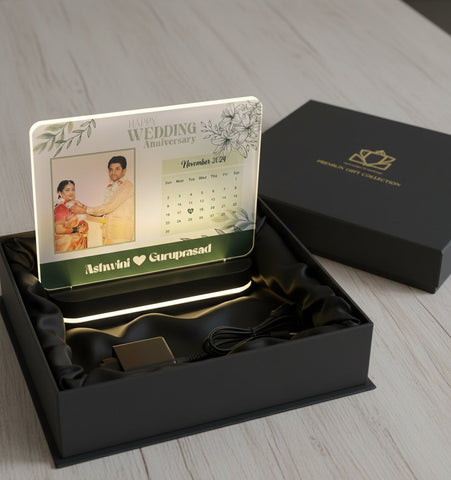 Personalized LED Photo Table Top | Custom Anniversary Gift