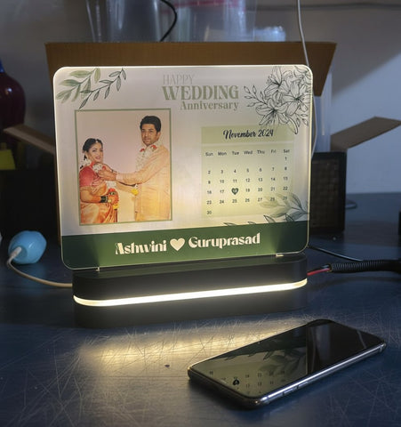 Personalized LED Photo Table Top | Custom Anniversary Gift