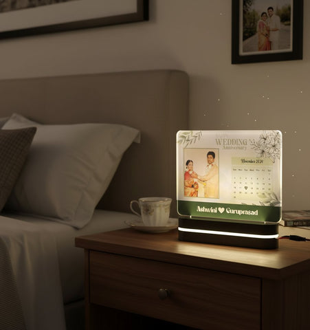 Personalized LED Photo Table Top | Custom Anniversary Gift
