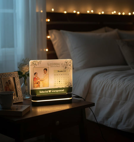 Personalized LED Photo Table Top | Custom Anniversary Gift