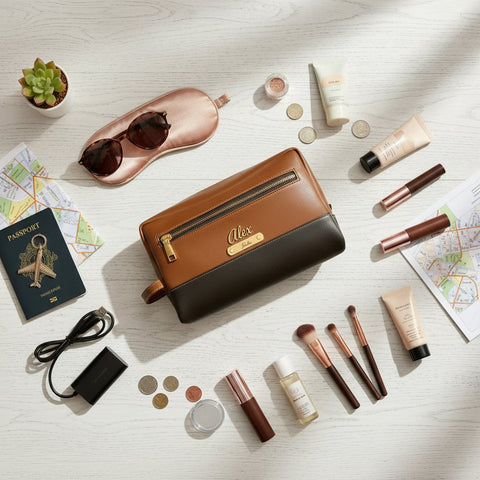 NEXON Personalized Utility Pouch | Custom Name & Charm Travel Bag