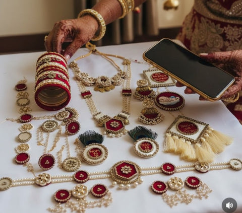 Personalized Mom-to-Be Godh Bharai Ceremony Jewelry Set