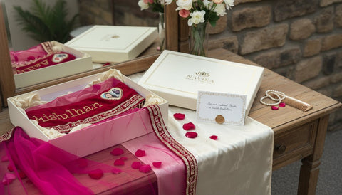 Personalized Bridal Name Dupatta - Custom Embroidered Wedding Veil