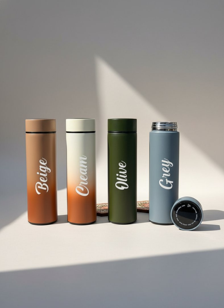 Personalized LED Hot & Cold Flask | Custom Name Temperature Bottle