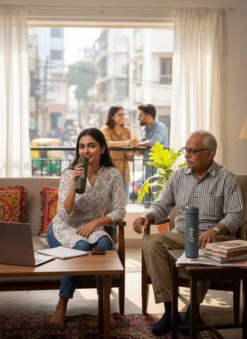 Personalized LED Hot & Cold Flask | Custom Name Temperature Bottle