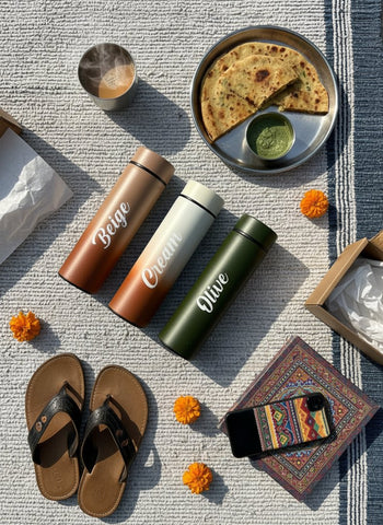 Personalized LED Hot & Cold Flask | Custom Name Temperature Bottle