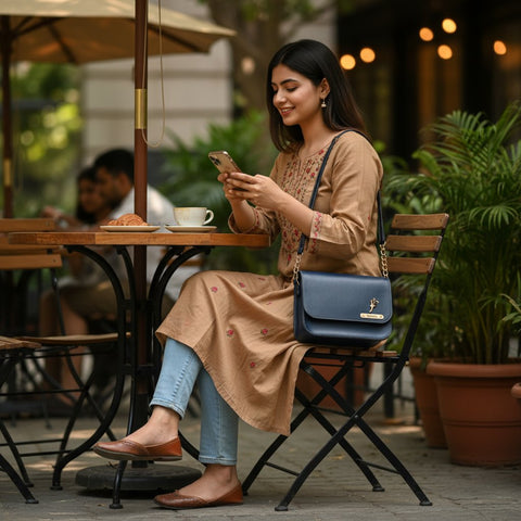 NEXON Personalized Sling Bag: Custom Name Tag & Charm Handbag