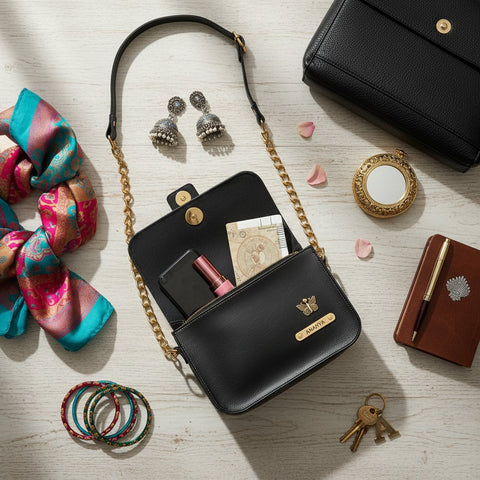 NEXON Personalized Sling Bag: Custom Name Tag & Charm Handbag